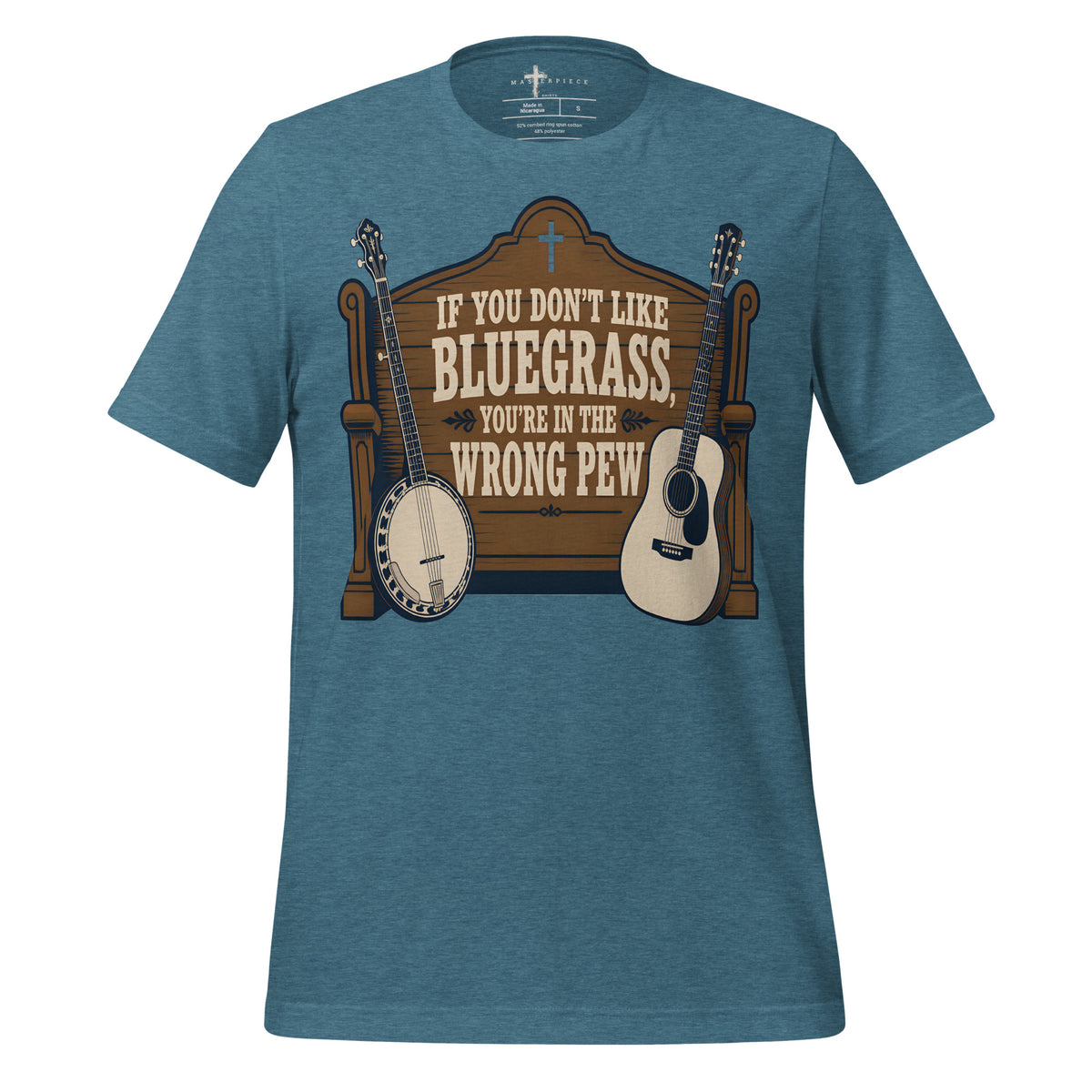Bluegrass Pew - Teal - MasterPiece Shirts