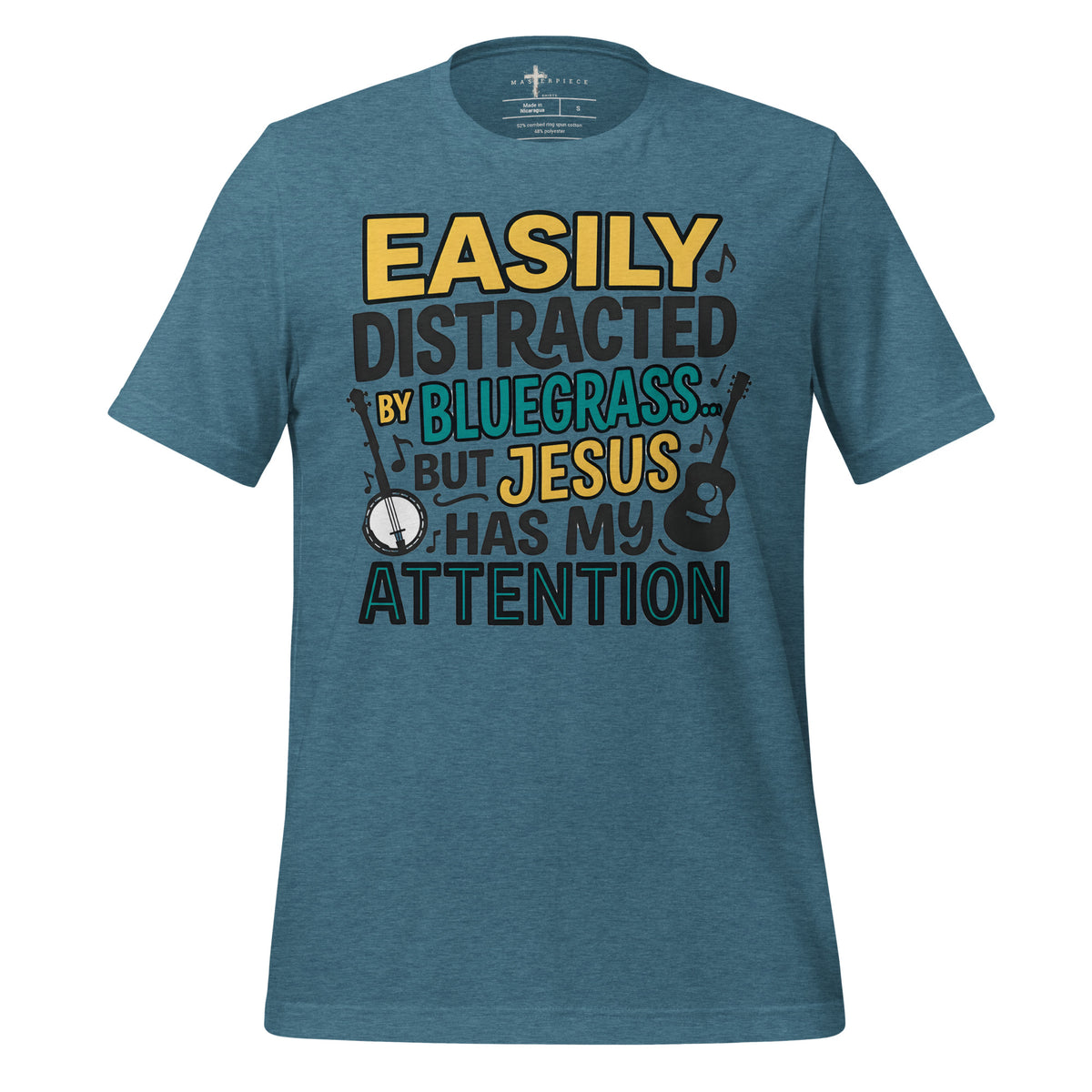 Bluegrass Distracted - Teal - MasterPiece Shirts