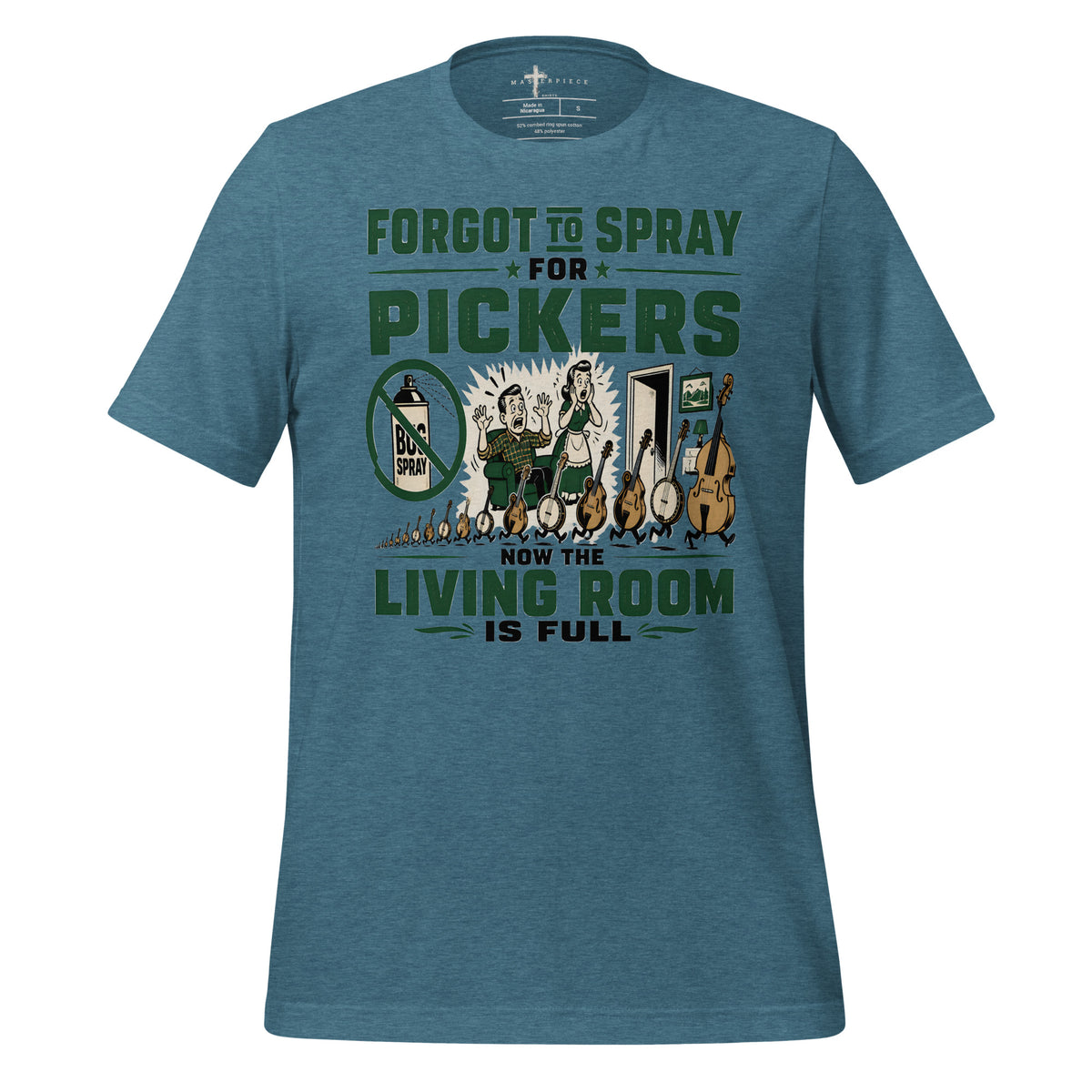 Spray for Pickers - Teal - MasterPiece Shirts
