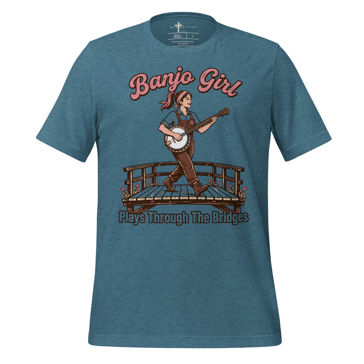 Banjo Girl - Teal - MasterPiece Shirts