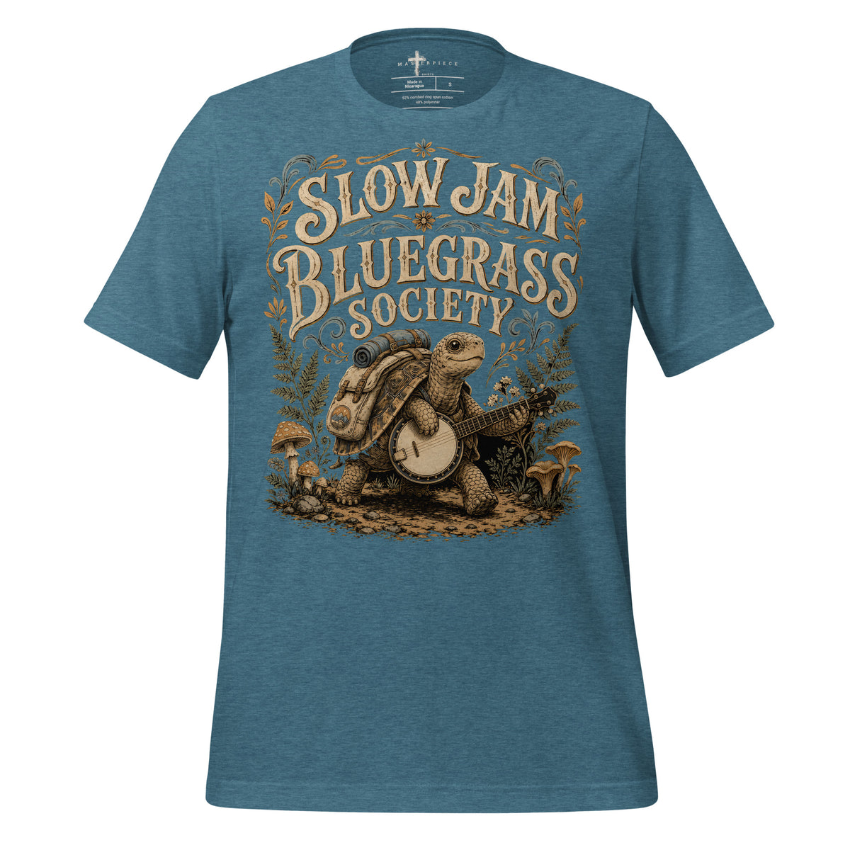 Slow Jam Bluegrass - Teal - MasterPiece Shirts