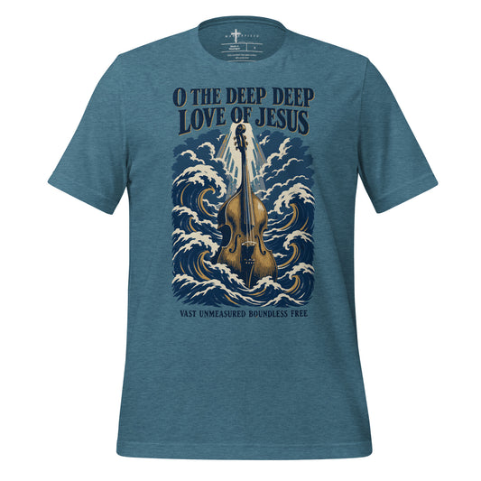 Deep Love of Jesus Bass - Teal - MasterPiece Shirts