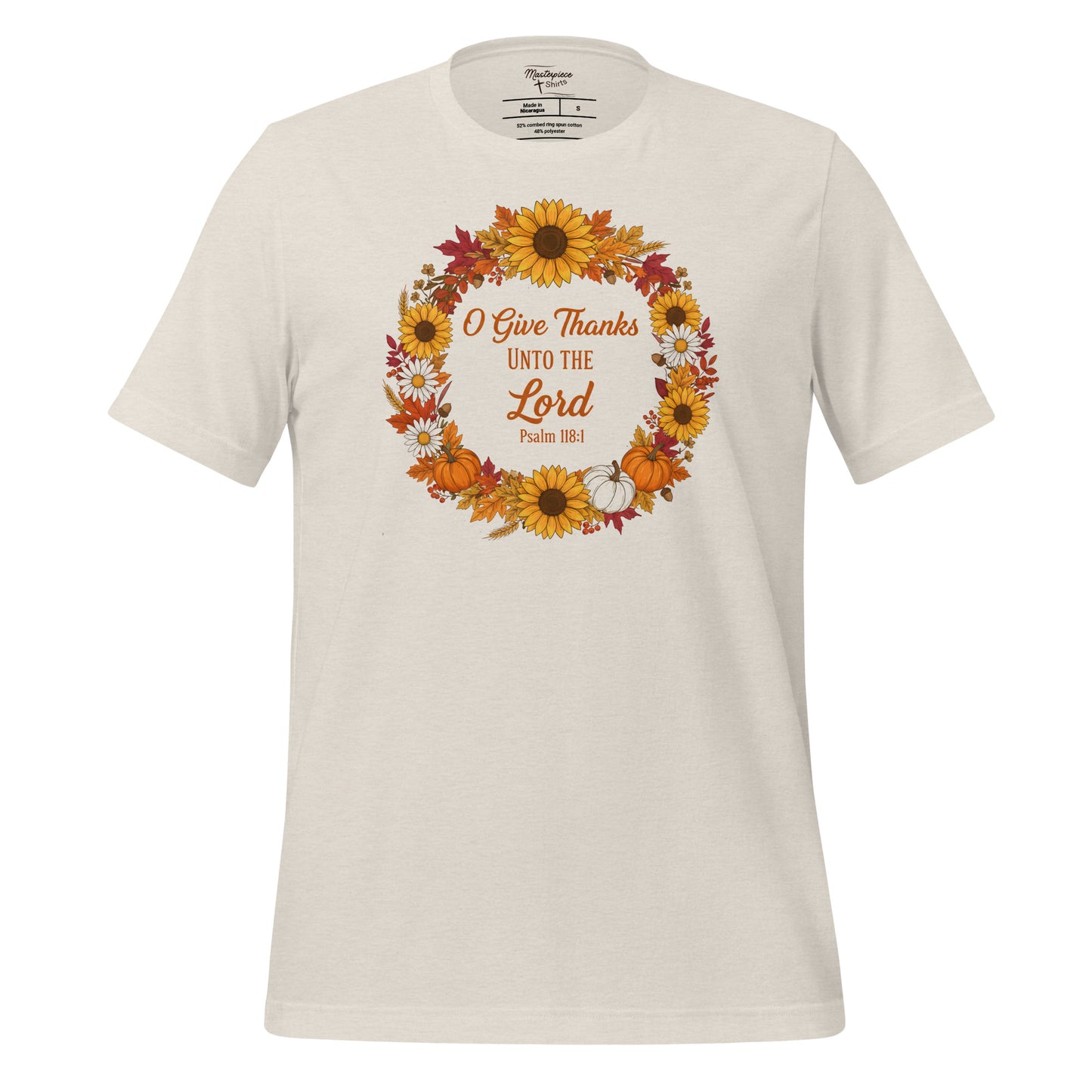  Oh Give thanks unto the Lord Christian T-shirt 