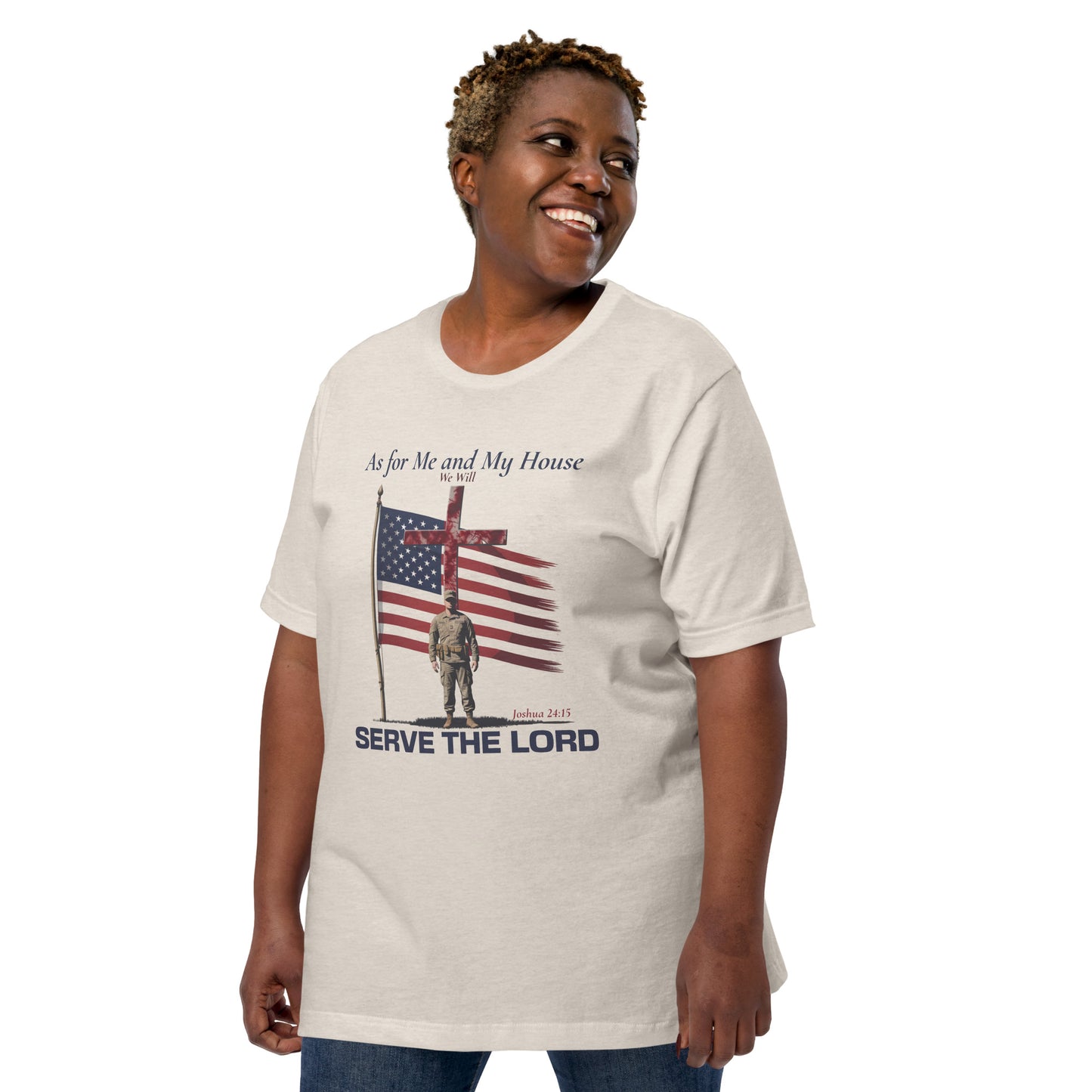 As For Me and My House  Christian Bible Verse T-Shirt