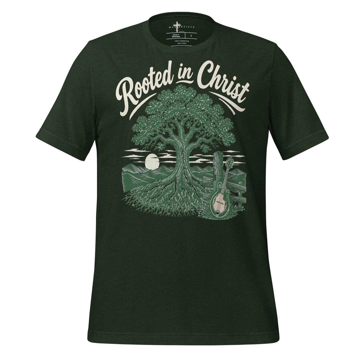 Rooted in Christ Mandolin - MasterPiece Shirts