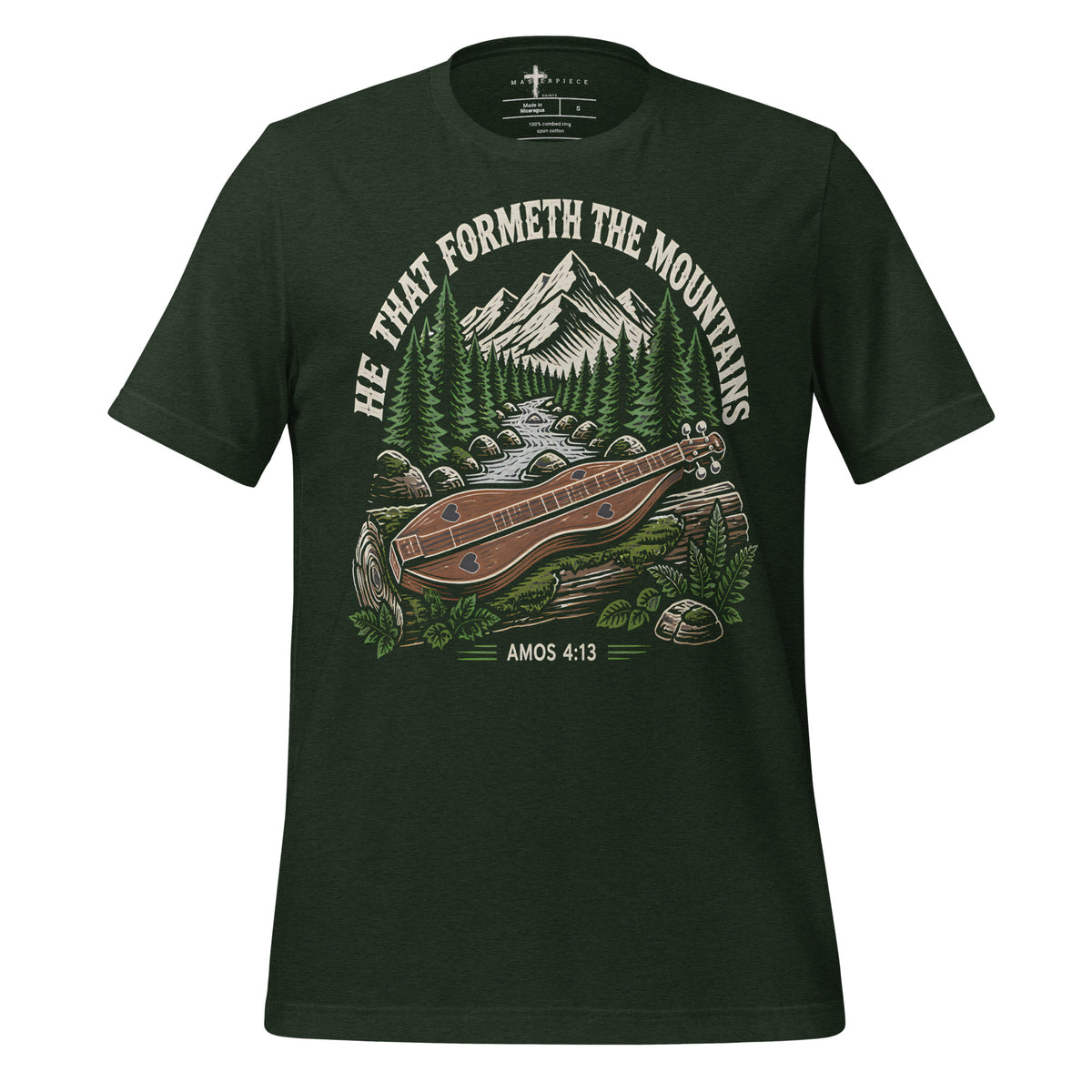 He Formed The Mountains Mountain Dulcimer - MasterPiece Shirts