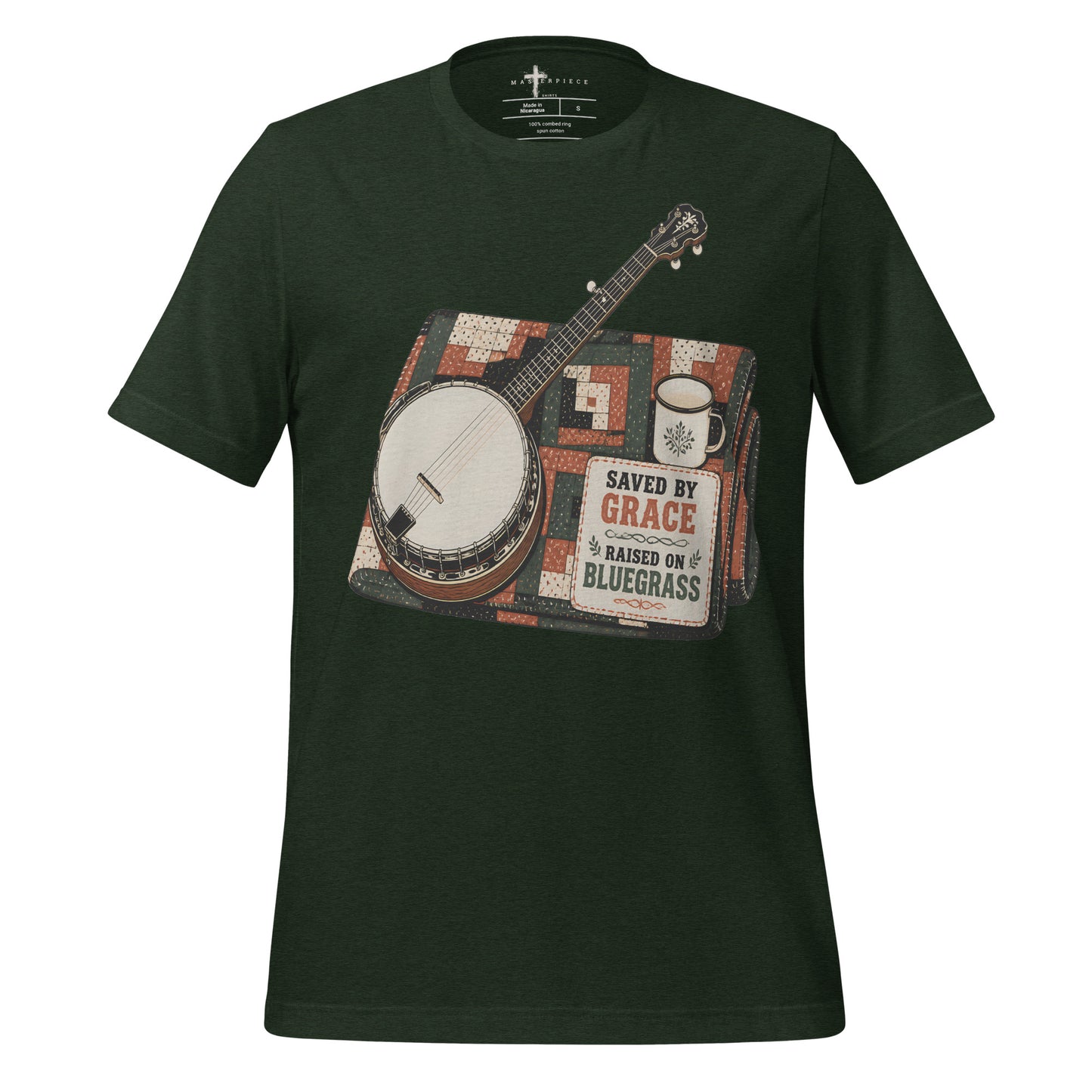 Saved by Grace Raised on Bluegrass - MasterPiece Shirts