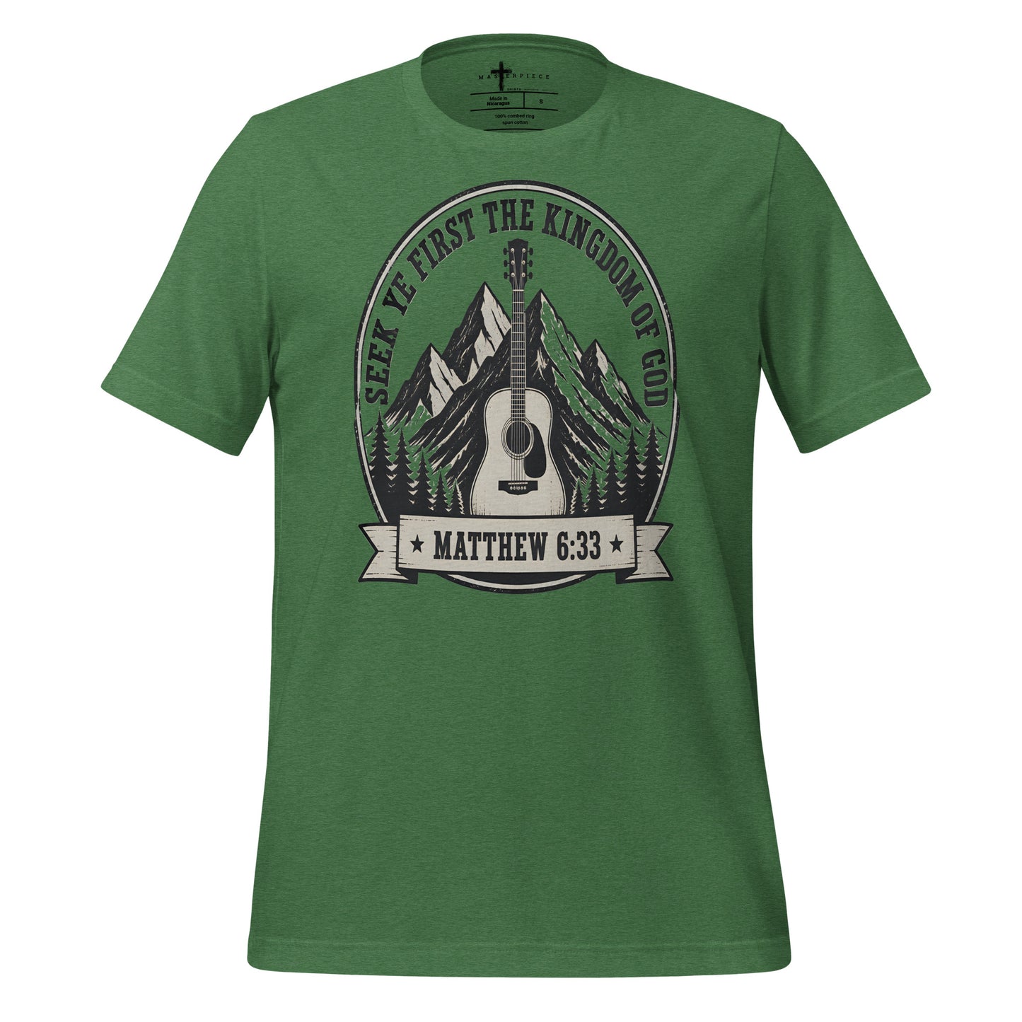 Seek Ye First Guitar - Green - MasterPiece Shirts