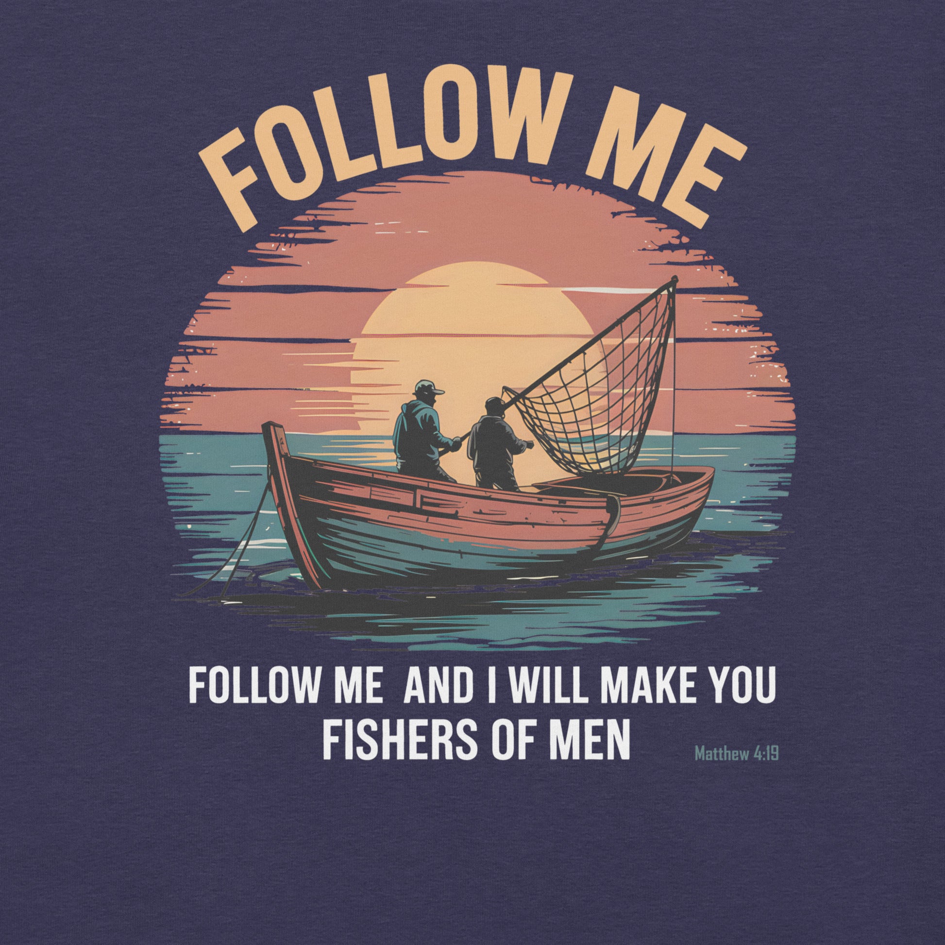 Follow Me  Christian Bible Verse T-Shirt