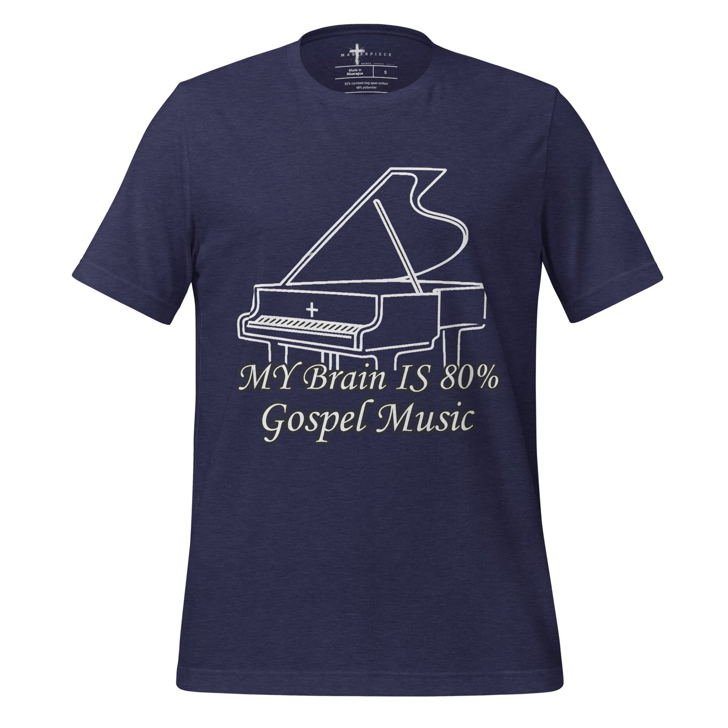 My Brain is 80% Gospel Music  Christian Bible Verse T-Shirt