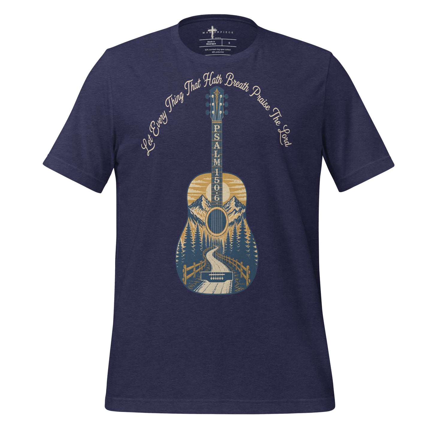 Let Everything that has Breath Guitar - Navy - MasterPiece Shirts