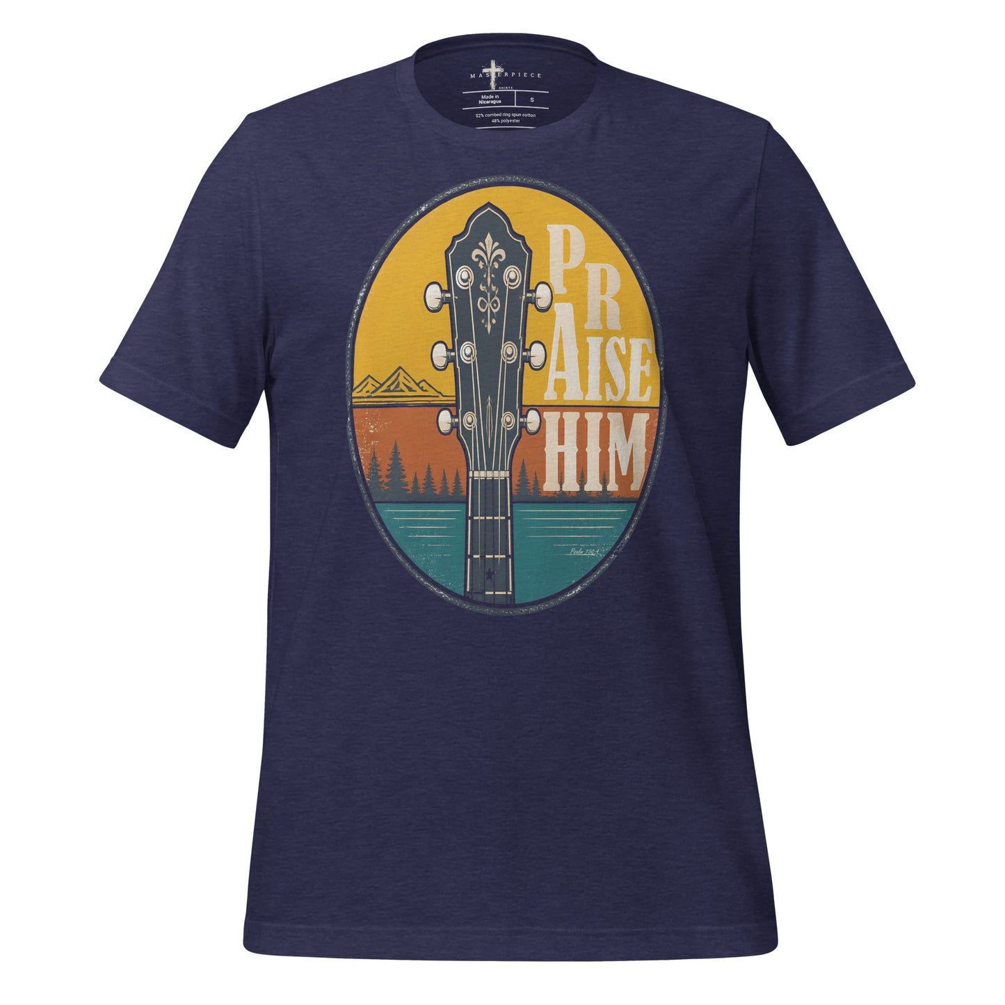 Praise Him Guitar - Navy - MasterPiece Shirts
