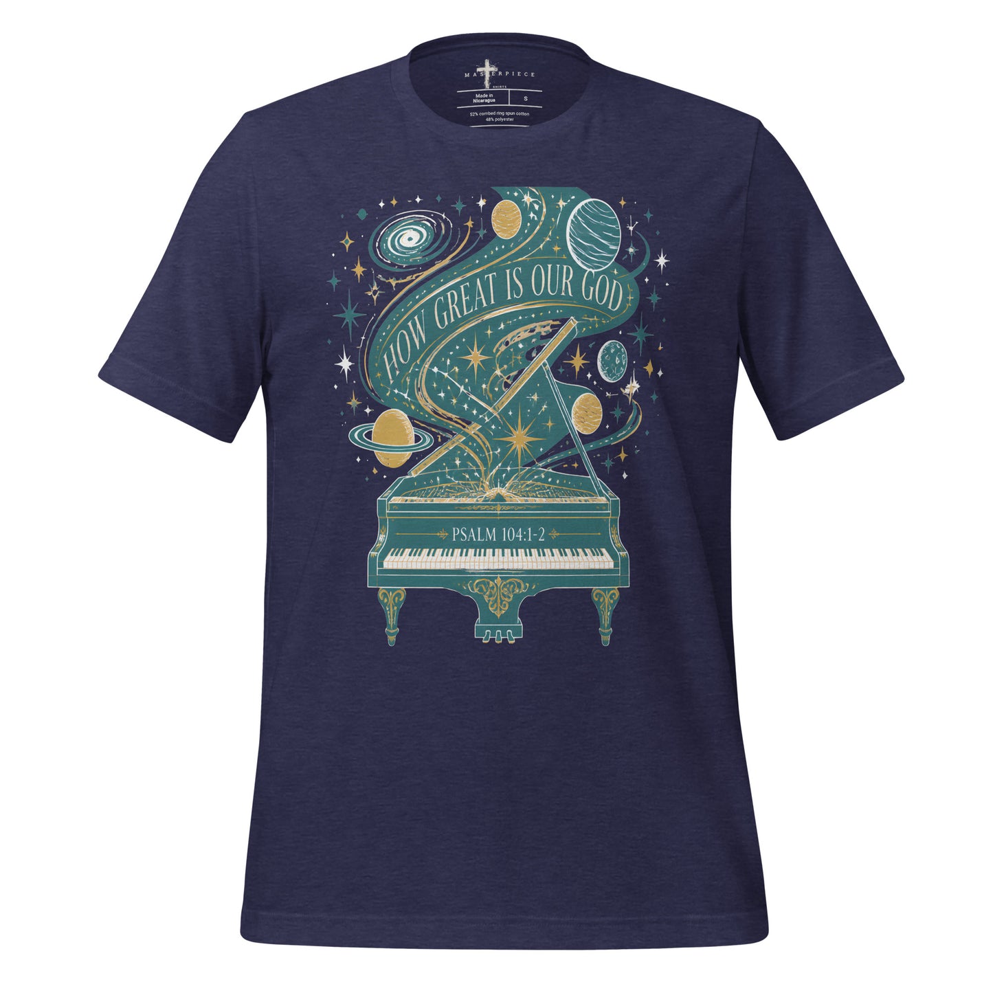 How Great is our God Piano - Navy - MasterPiece Shirts