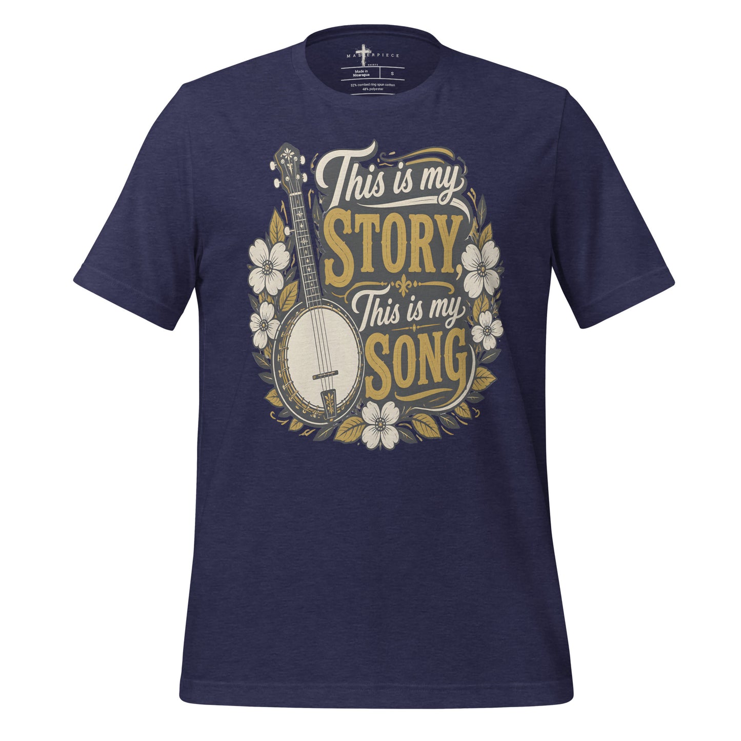 This is My Story This is My Song Banjo - Navy - MasterPiece Shirts