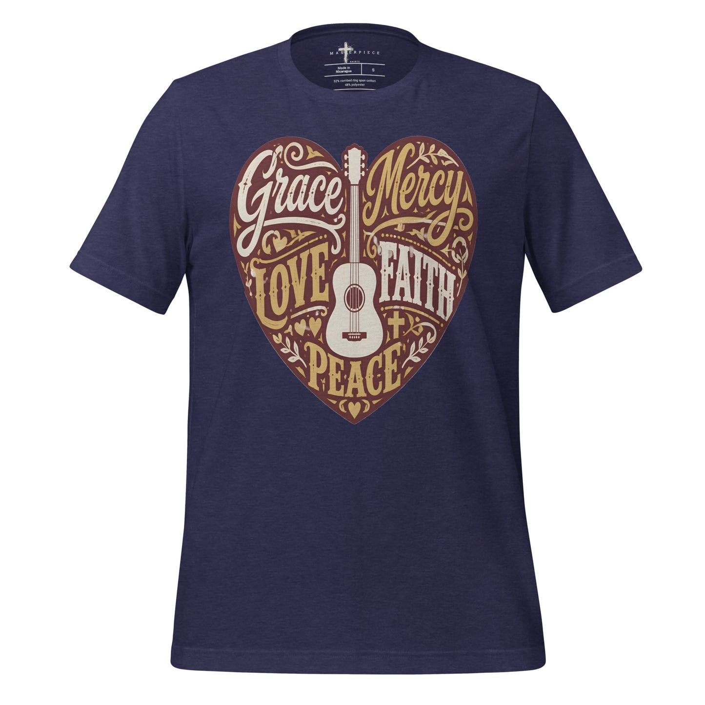 Grace Mercy Love Faith Peace - Navy - MasterPiece Shirts