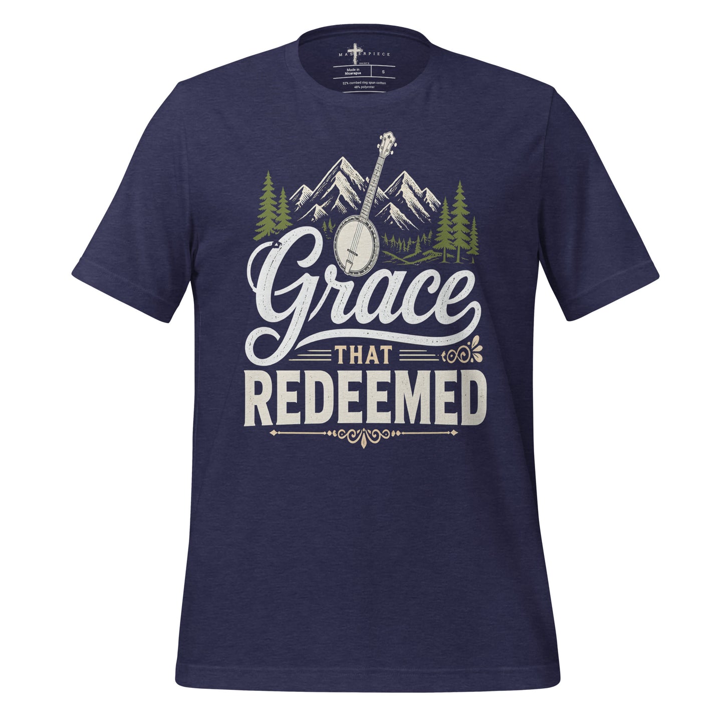 Grace That Redeemed Banjo - Navy - MasterPiece Shirts