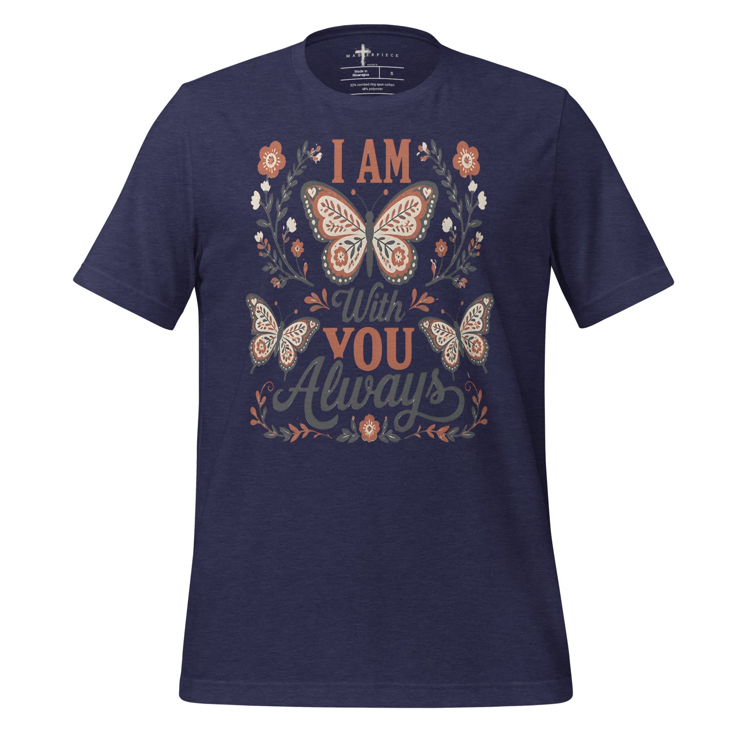 I am with you always Butterfly - Navy - MasterPiece Shirts