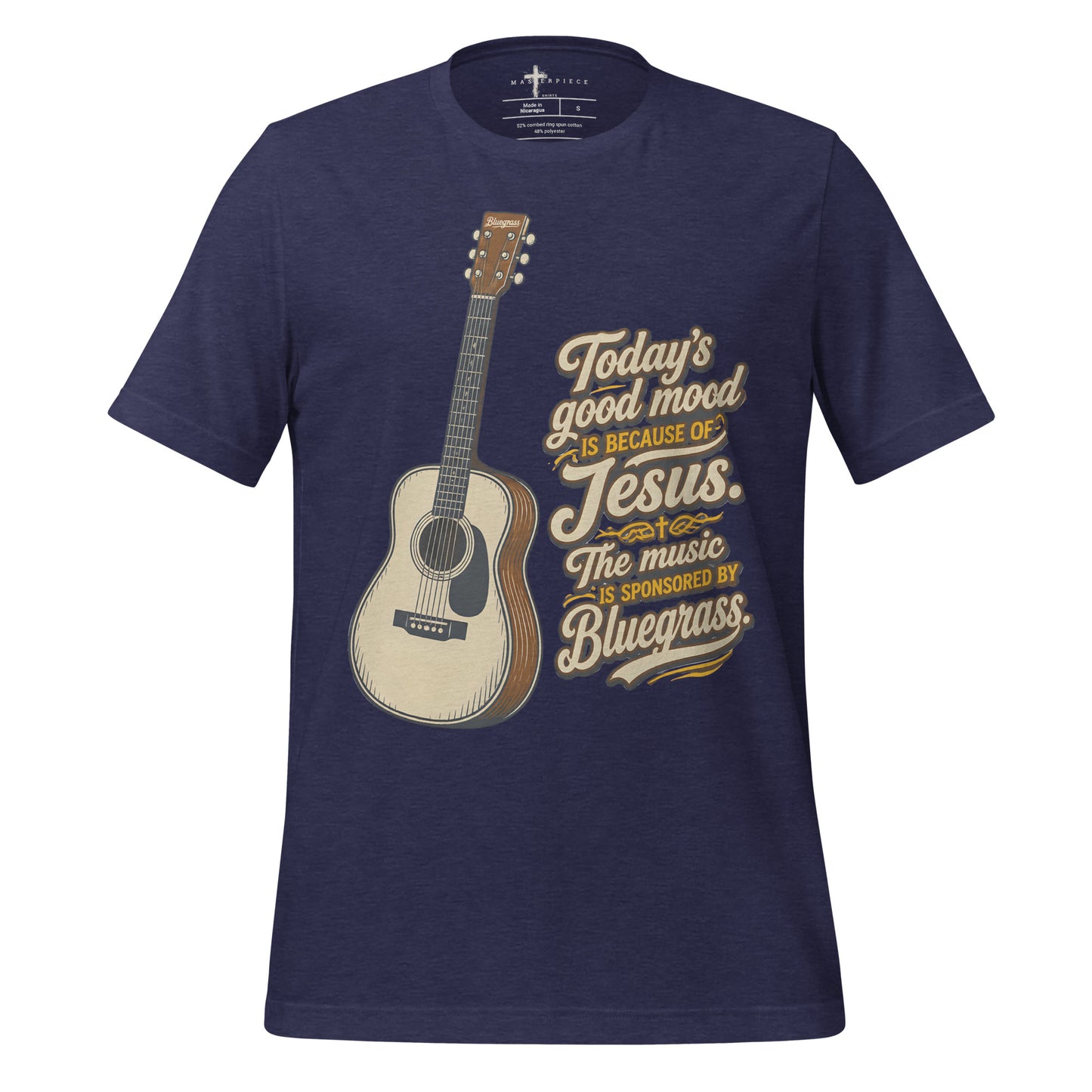 Todays Good Mood Guitar - Navy - MasterPiece Shirts
