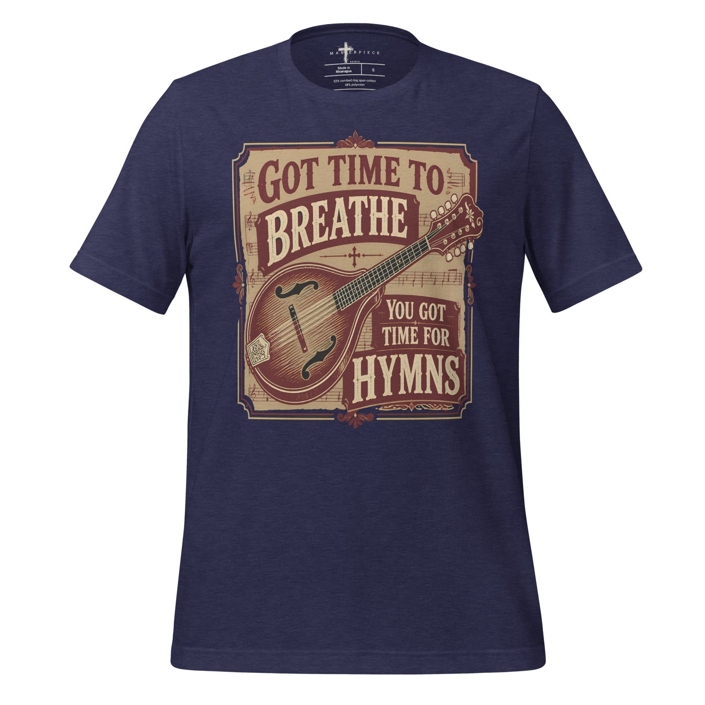 Got Time to Breath Hymns - Navy - MasterPiece Shirts