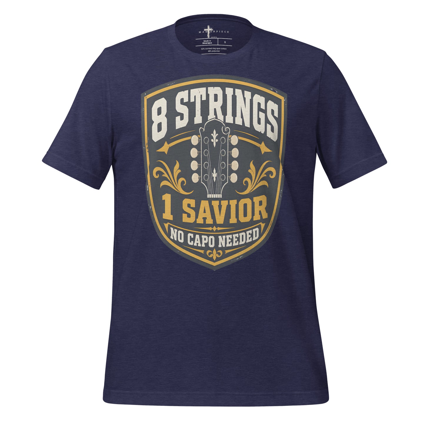 8 Strings one Savior - Navy - MasterPiece Shirts