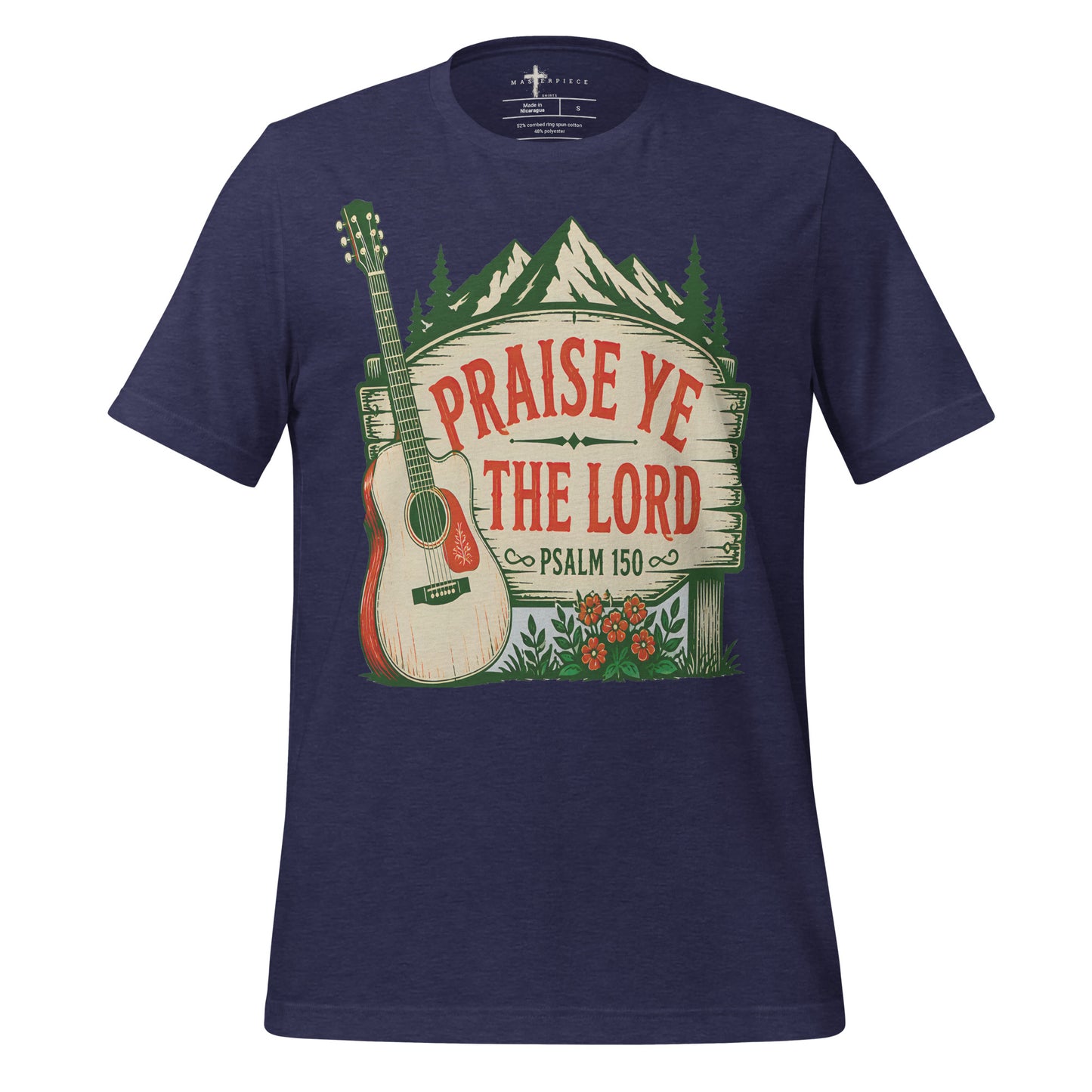 Praise Ye the Lord Guitar - Navy - MasterPiece Shirts