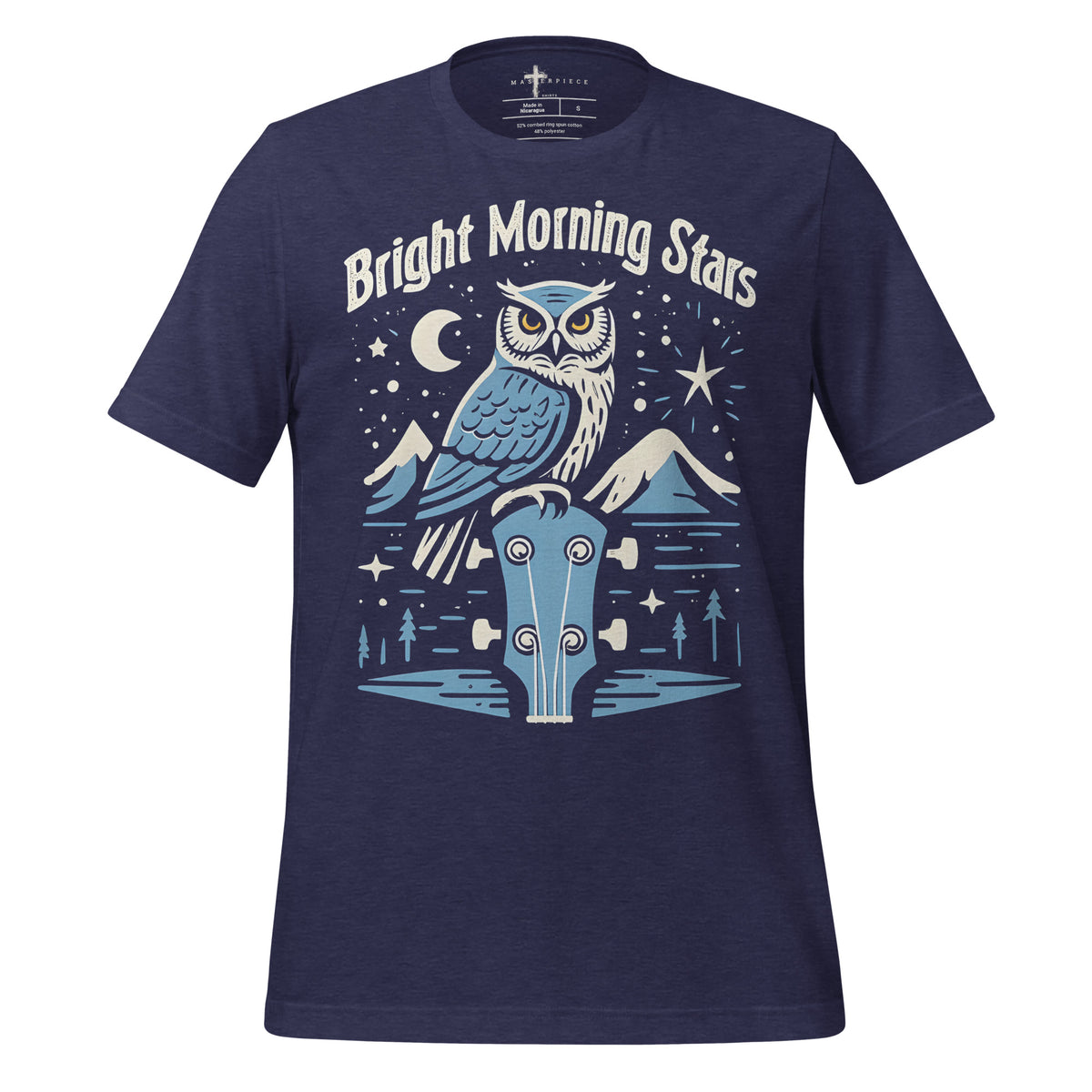 Bright Morning Stars Owl - Navy - MasterPiece Shirts