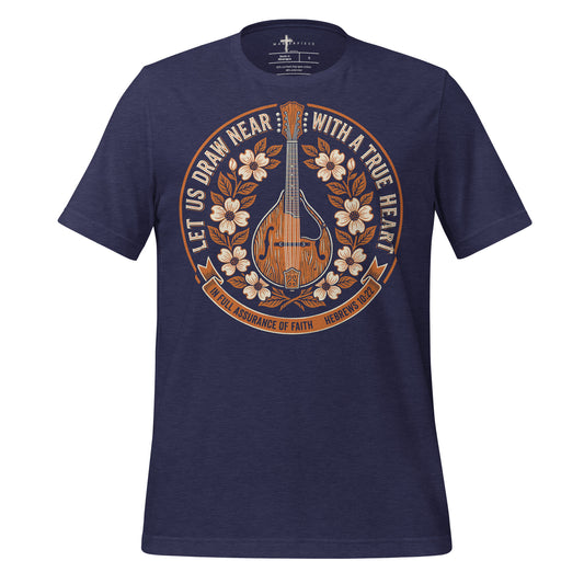 Draw Near Mandolin - Navy - MasterPiece Shirts