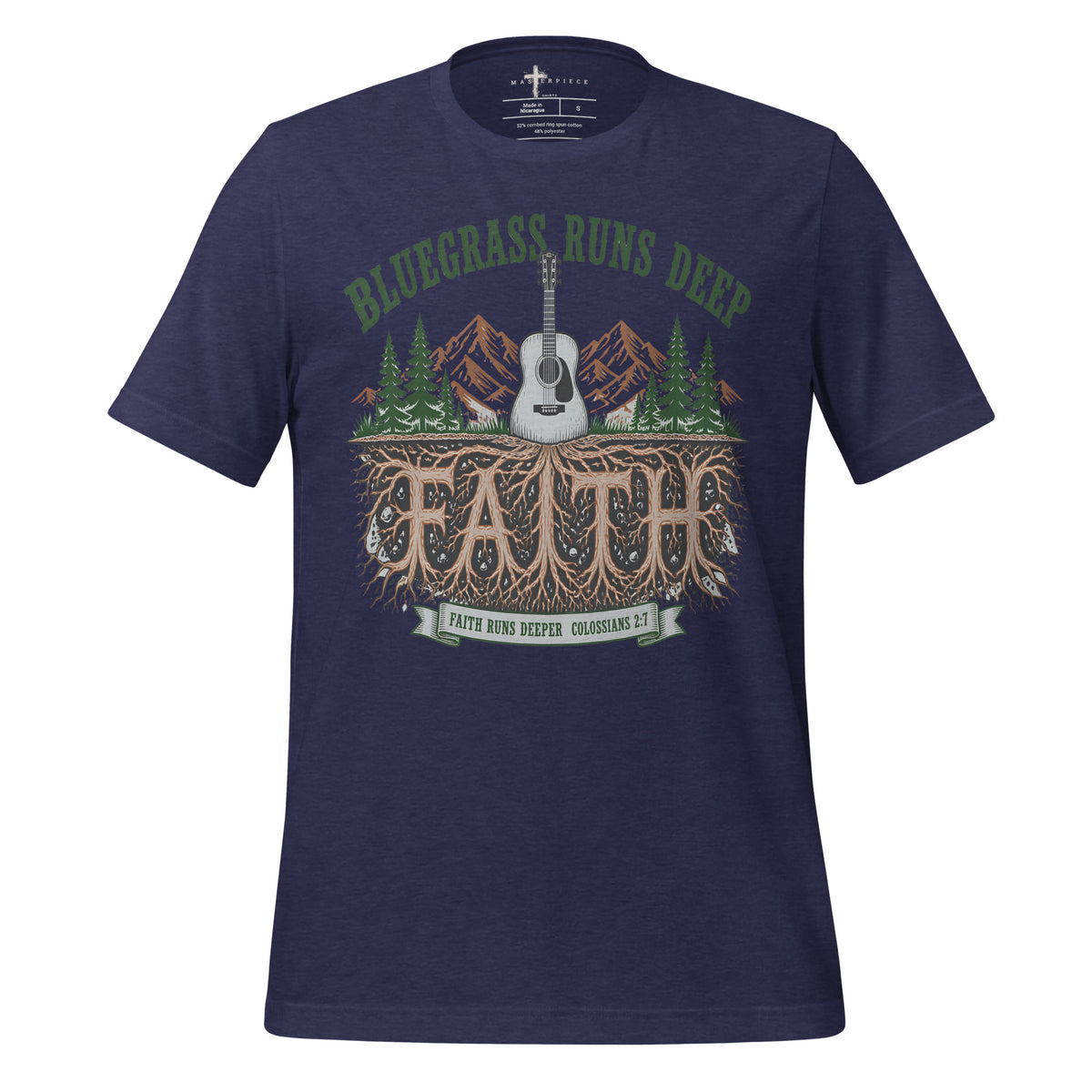 Bluegrass and Faith Run Deep - Navy - MasterPiece Shirts