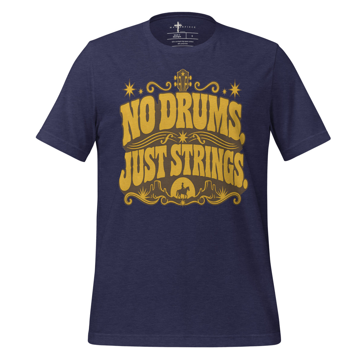 No Drums Just Strings - Navy - MasterPiece Shirts