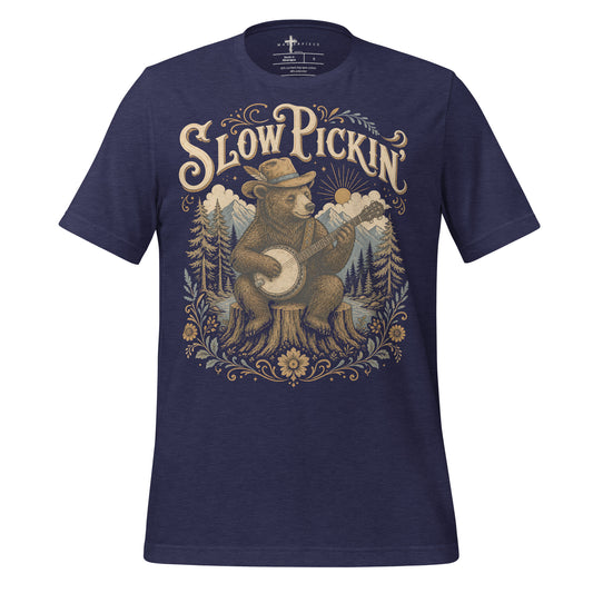 Slow Pickin Bear - Navy - MasterPiece Shirts