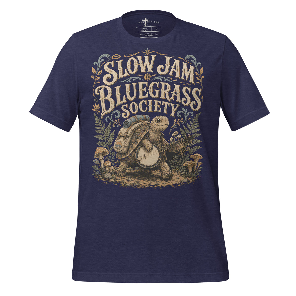 Slow Jam Bluegrass - Navy - MasterPiece Shirts