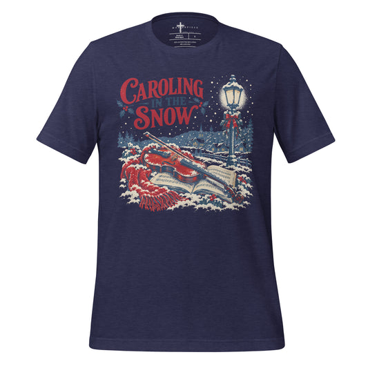 Caroling Snow Violin - Navy - MasterPiece Shirts