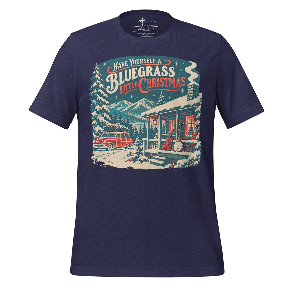 Bluegrass Christmas - Navy - MasterPiece Shirts