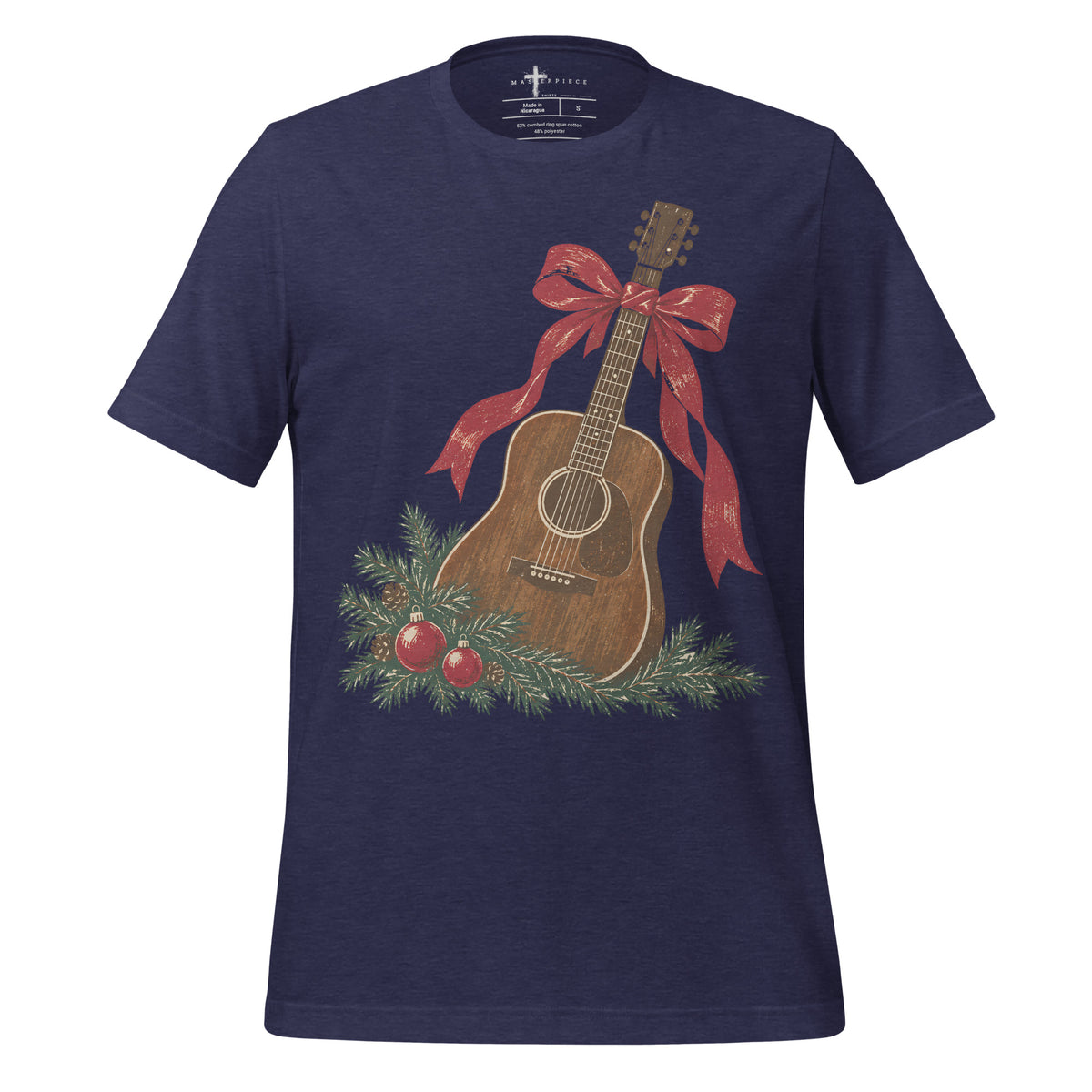Christmas Guitar - Navy - MasterPiece Shirts
