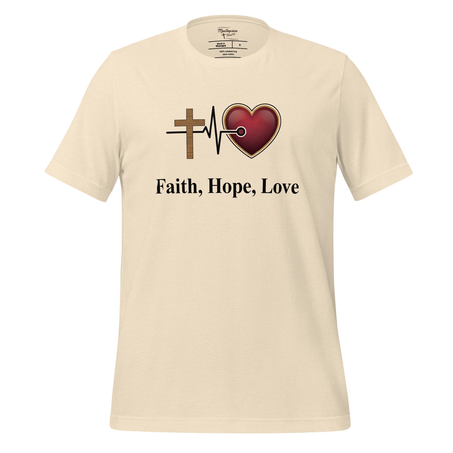 Faith Hope Love Christian T-shirt
