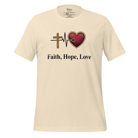 Faith Hope Love Christian T-shirt