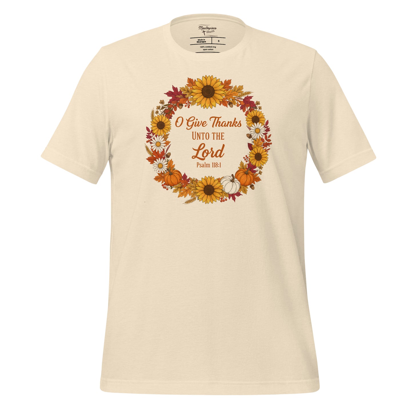  Oh Give thanks unto the Lord Christian T-shirt 
