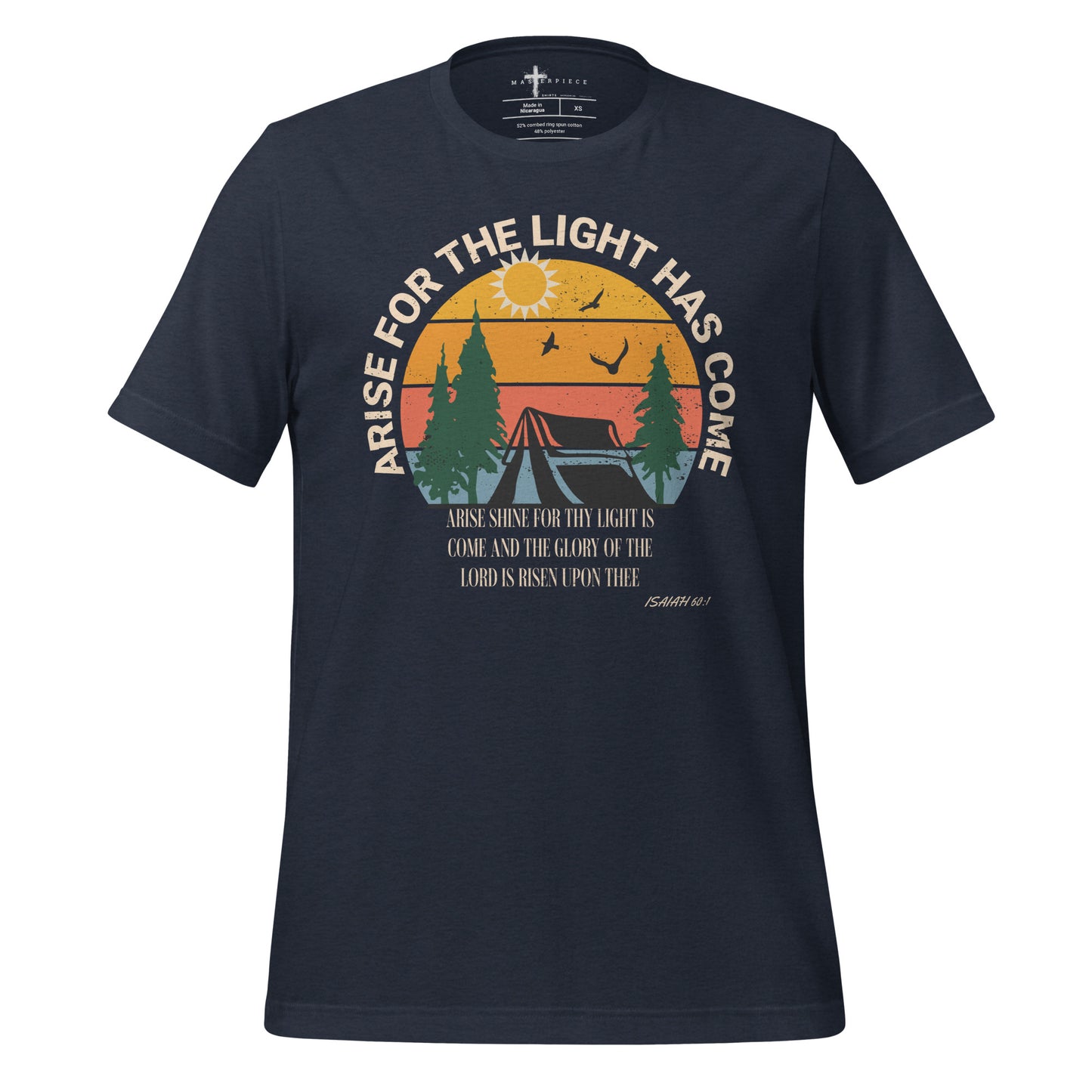 Arise for The Light  Christian Bible Verse T-Shirt