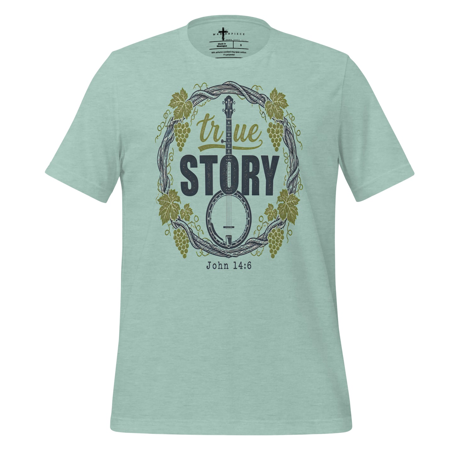 True Story Banjo John 14:6 - Blue - MasterPiece Shirts