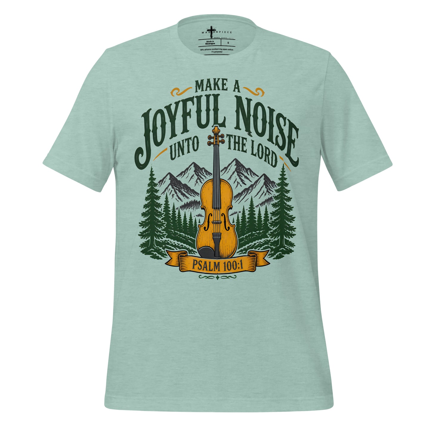 Joyful Noise Violin Fiddle - Blue - MasterPiece Shirts