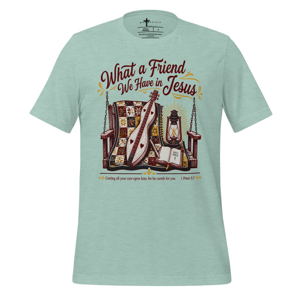 What a Friend We have in Jesus Mtn Dulcimer - Blue - MasterPiece Shirts
