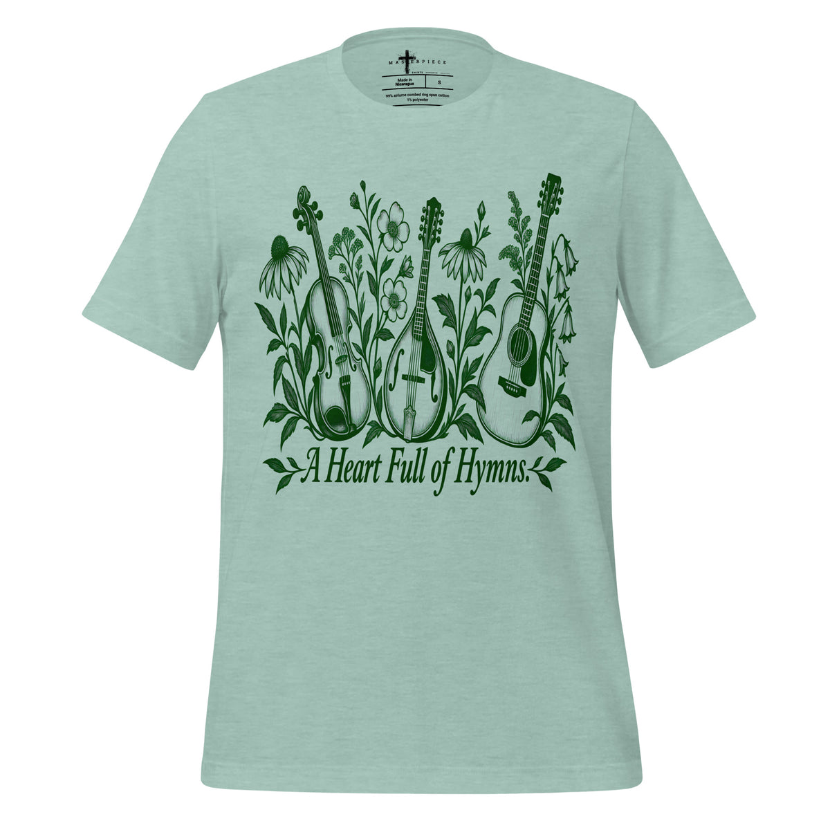 Heart Full of Hymns - Blue - MasterPiece Shirts