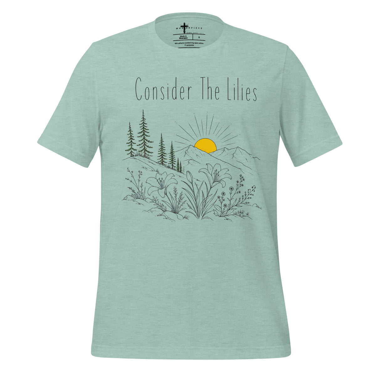 Consider the Lilies - Blue - MasterPiece Shirts