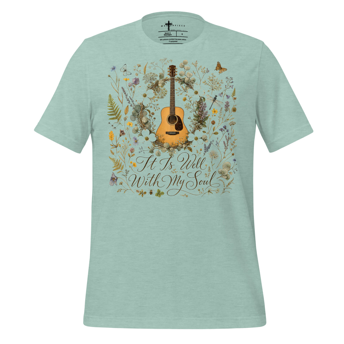 It Is Well With Guitar - Blue - MasterPiece Shirts