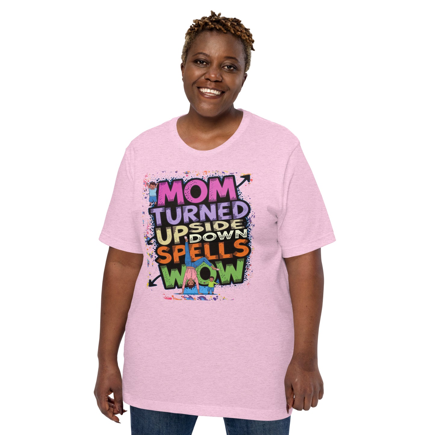 Mom Turned Upside Down Spells WOW  Christian Bible Verse T-Shirt