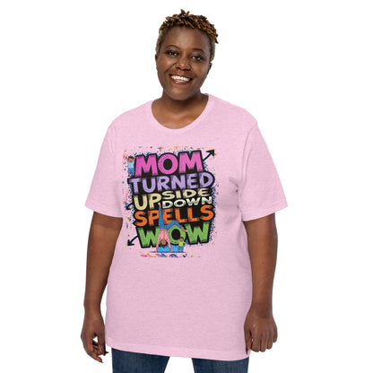 Mom Turned Upside Down Spells WOW  Christian Bible Verse T-Shirt