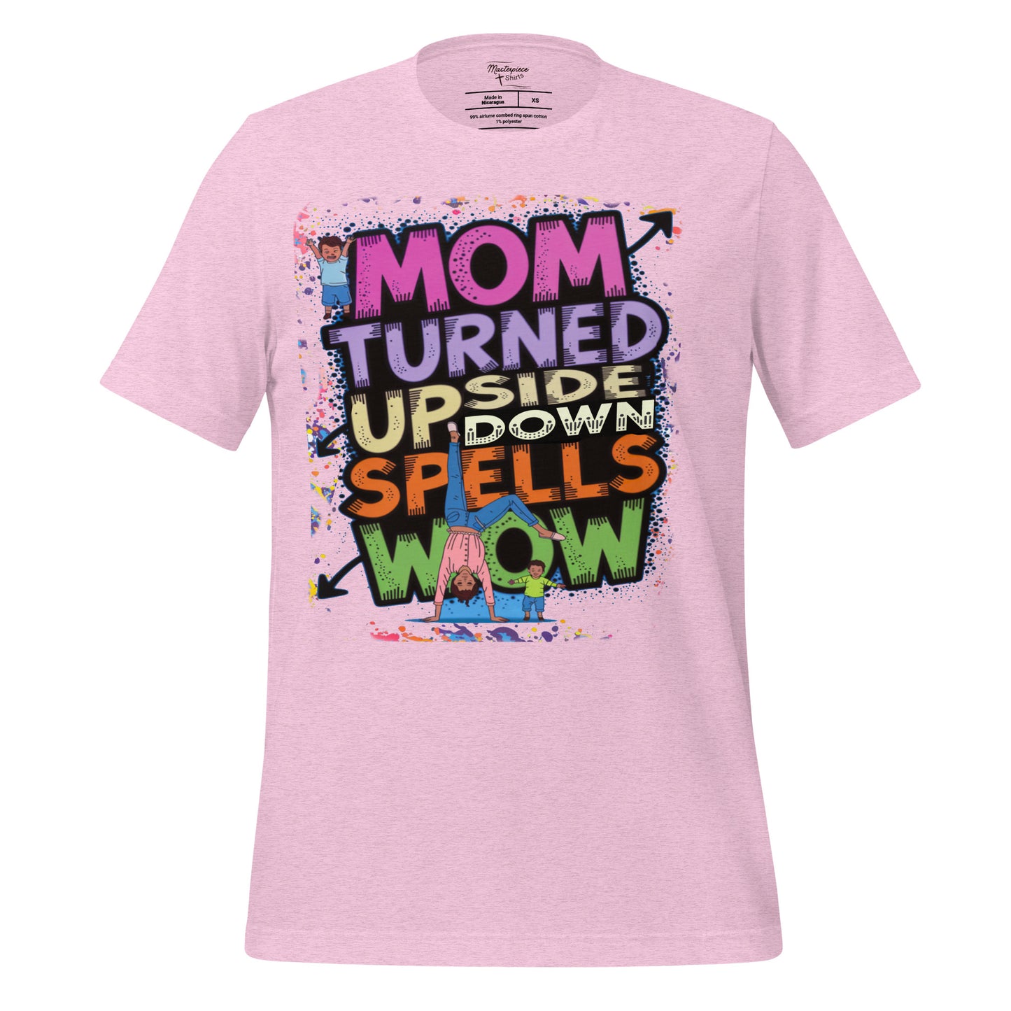 Mom Turned Upside Down Spells WOW  Christian Bible Verse T-Shirt