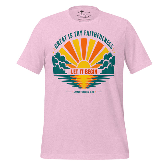 Great is Thy Faithfulness Sunrise - MasterPiece Shirts