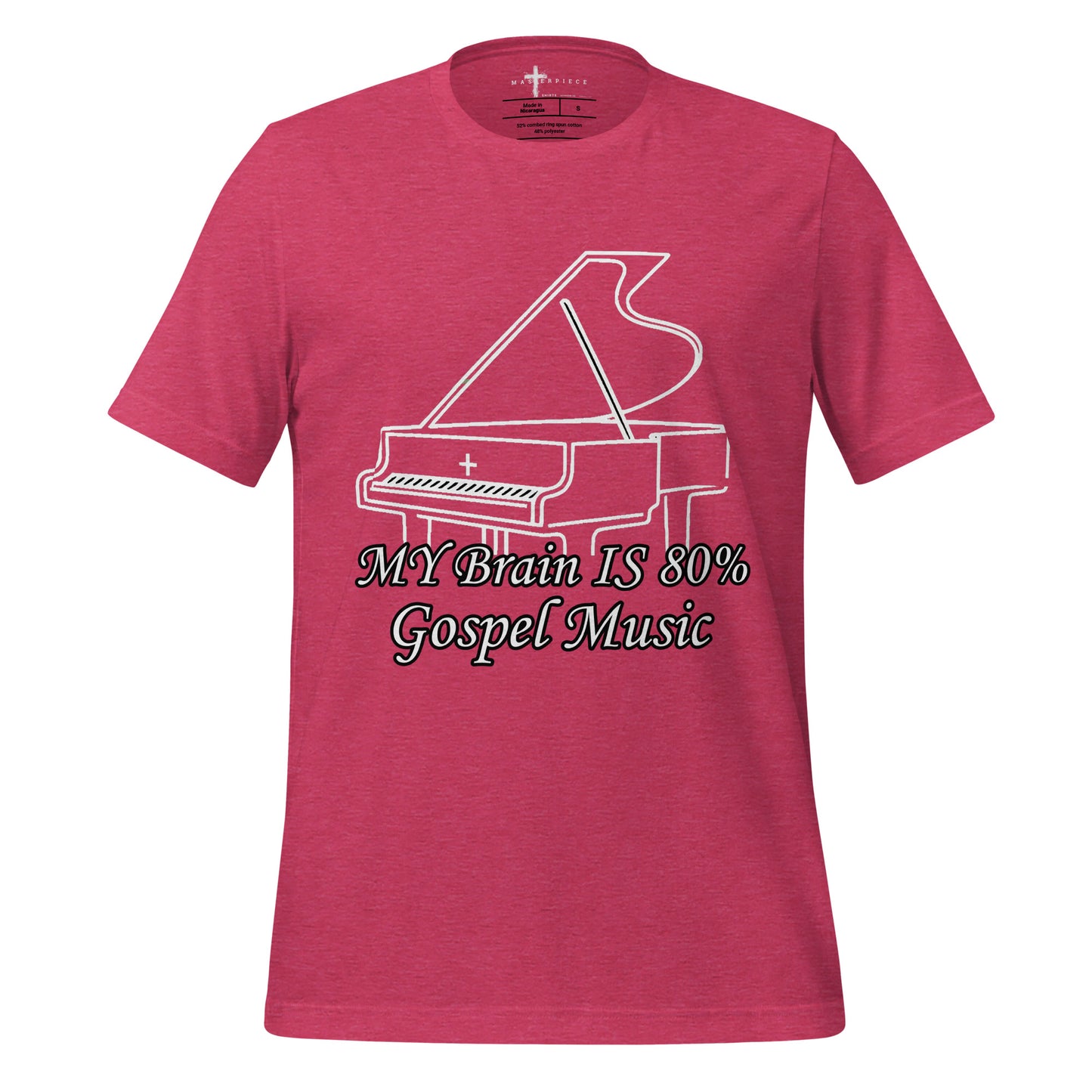 My Brain is 80% Gospel Music  Christian Bible Verse T-Shirt