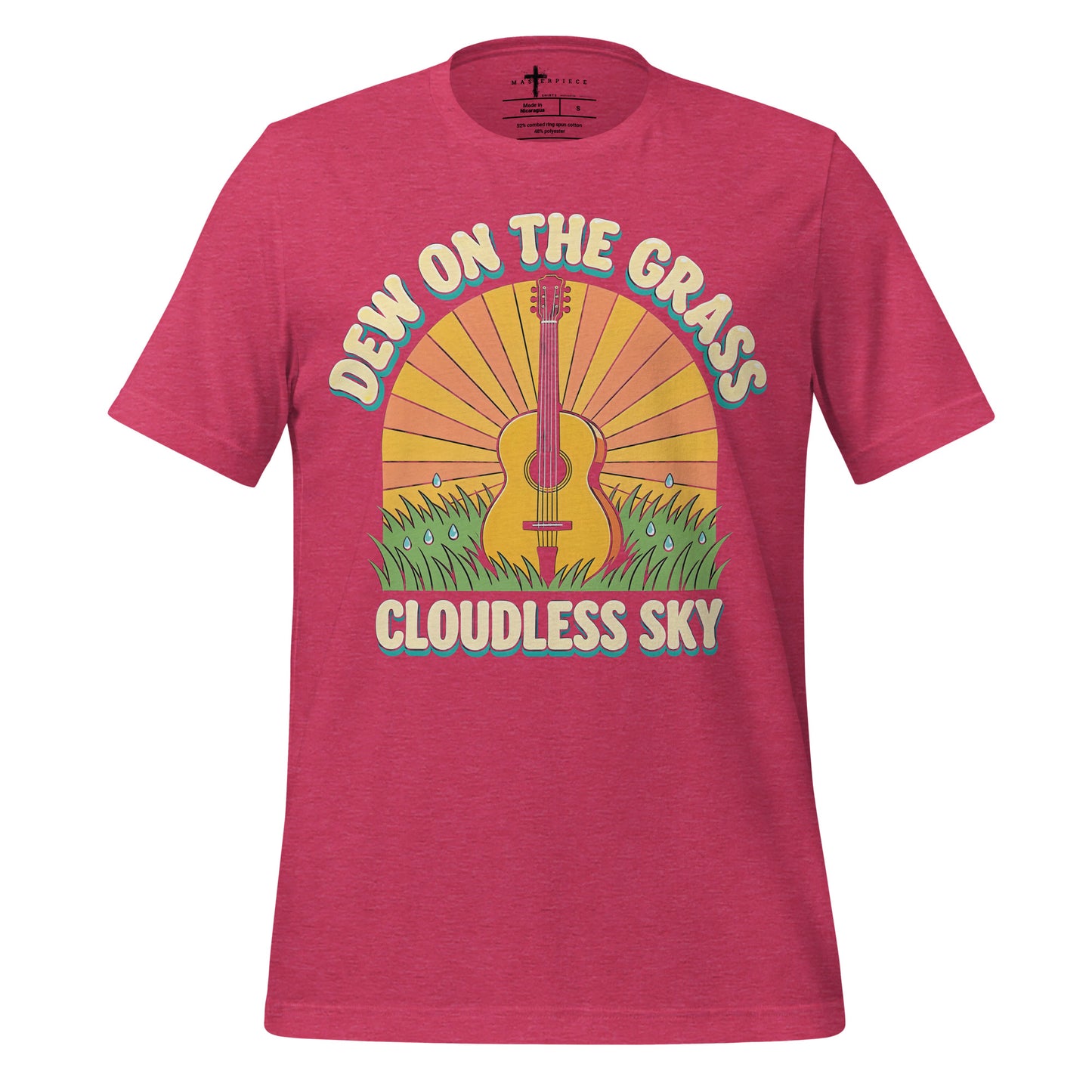 Dew On The Grass Cloudless Sky Guitar - MasterPiece Shirts